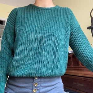 american apparel forest green sweater